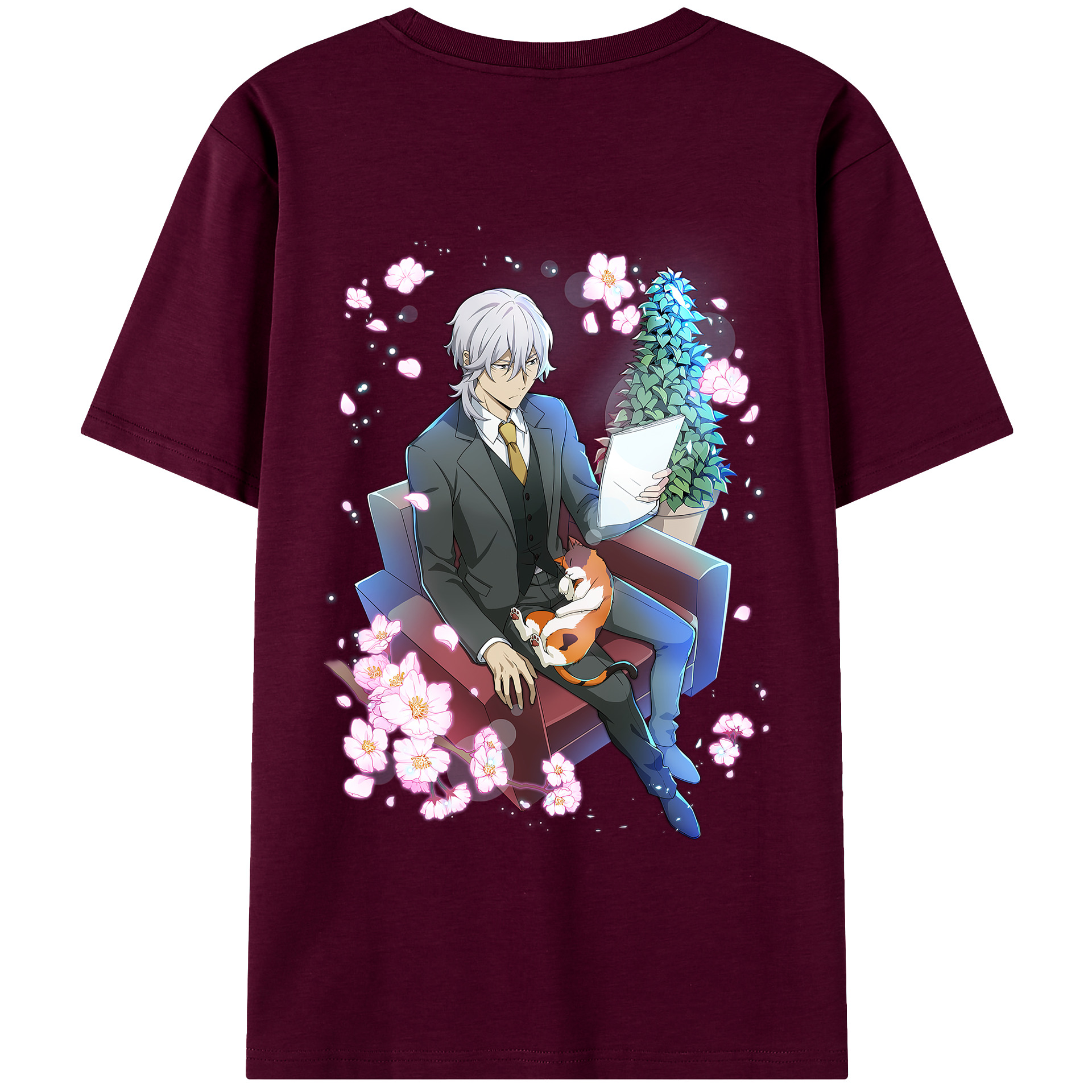 （画像用） 文豪ストレイドッグス Bungo Stray Dogs レディース半袖Tシャツ(バックプリント)